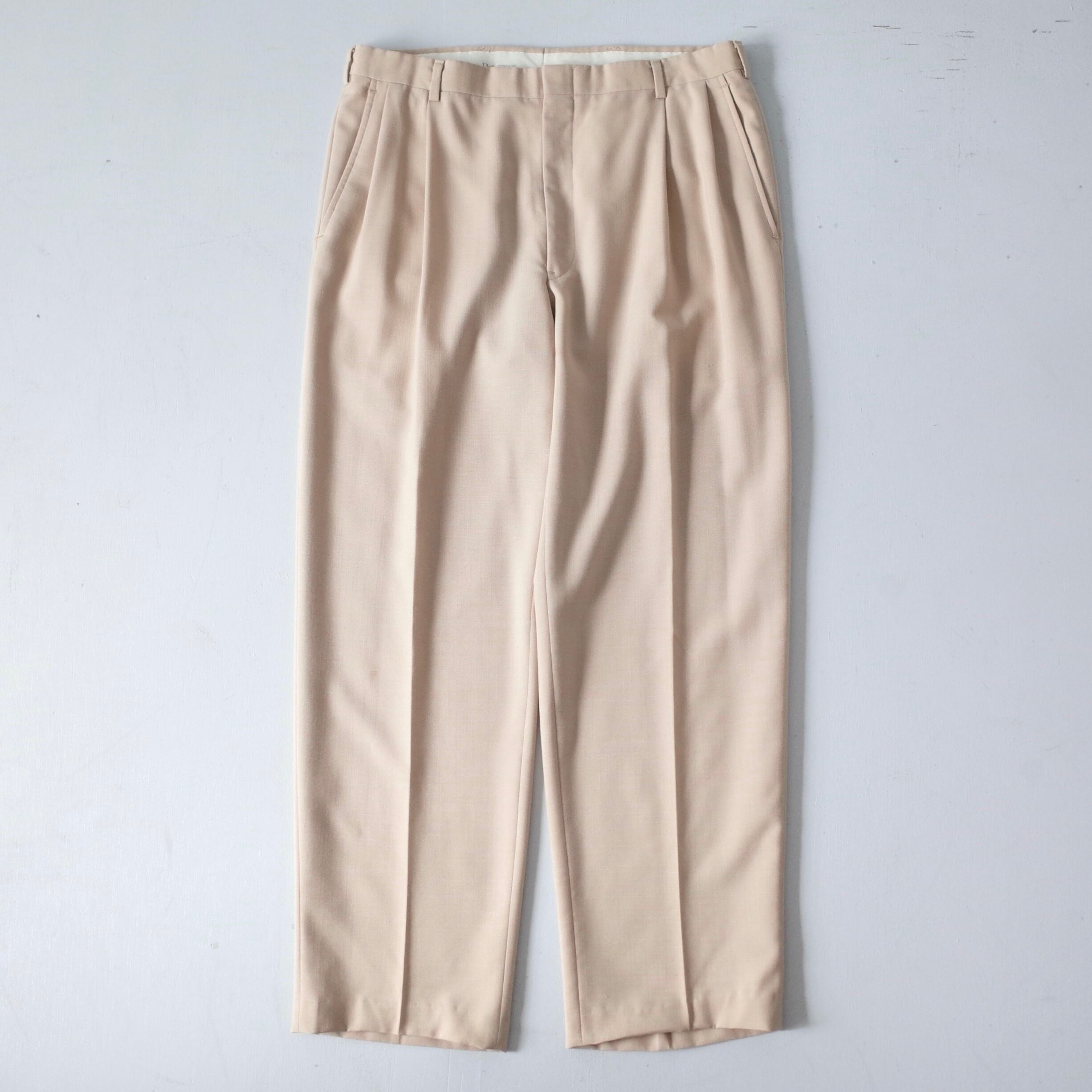 Christian Dior” 90's~ Double Tucks Design Wide Trousers | FINCH