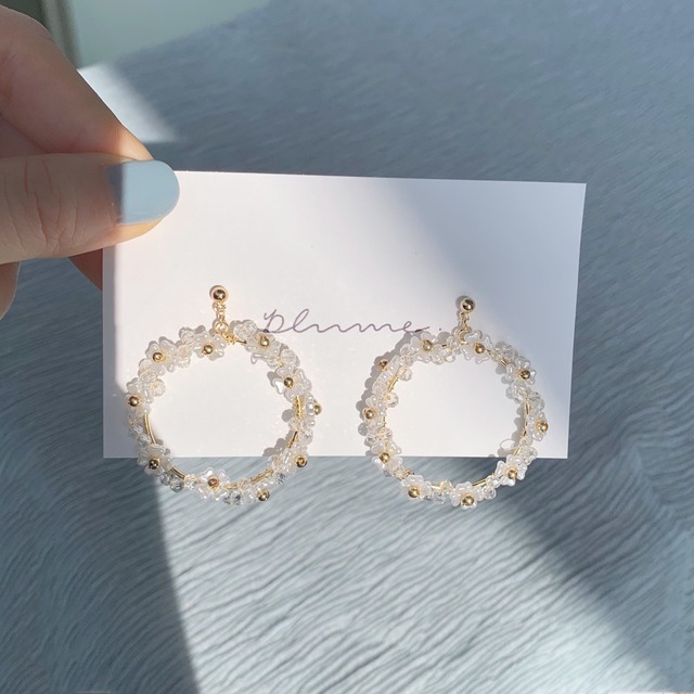 bouquet wire pierce / earring