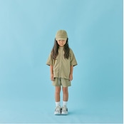 〈 MOUN TEN. 24SS 〉 stretch rip SS shirt / khaki / 0（150-160）