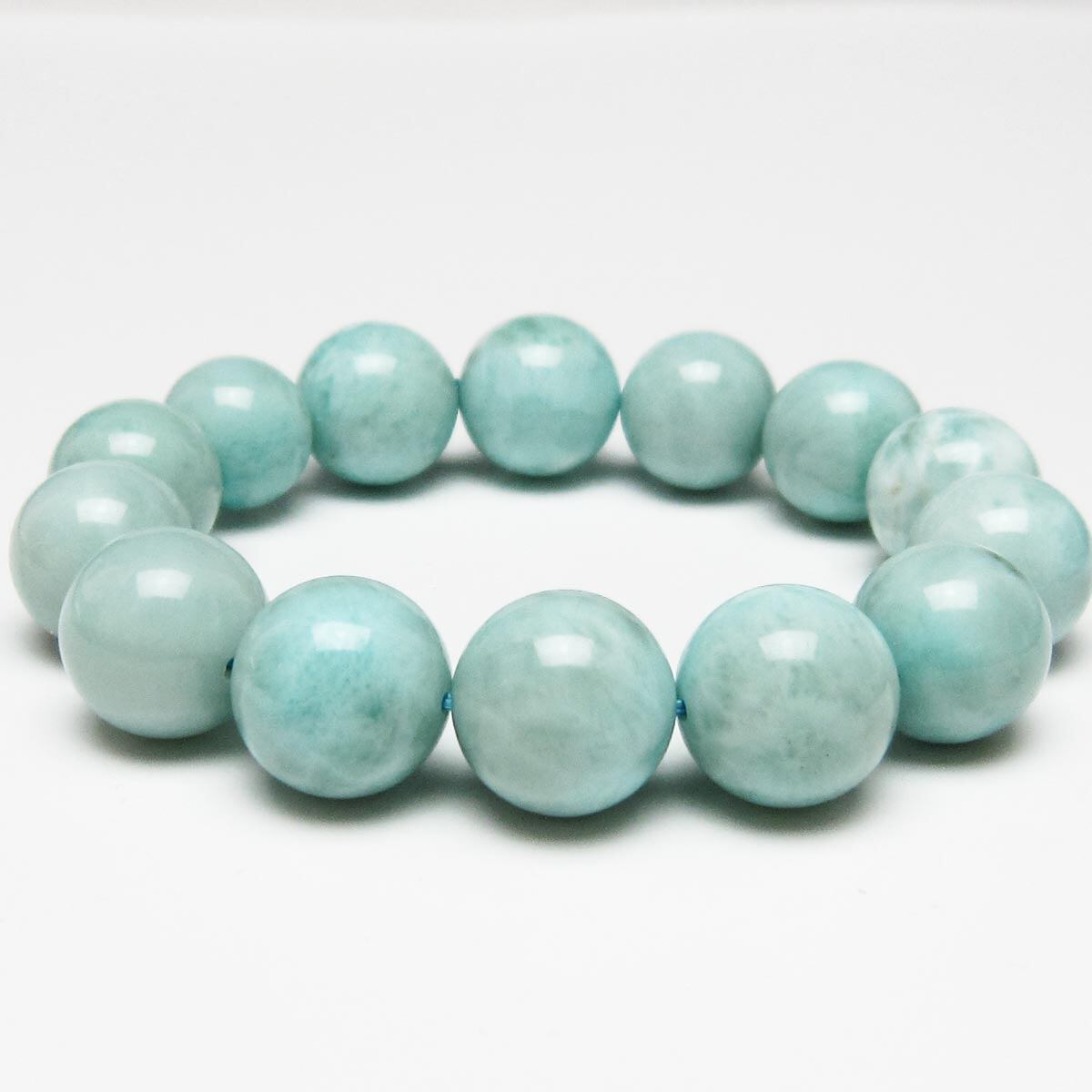 ラリマー ブレスレット 15mm 一点物 111-56425