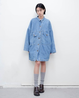 1990s oversized denim chore jacket