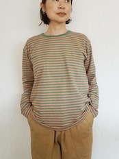 A World of Craft ボーダー長袖Tシャツ