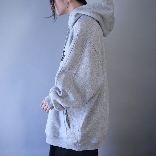 "Jordan" XXL over silhouette one point wappen sweat parka