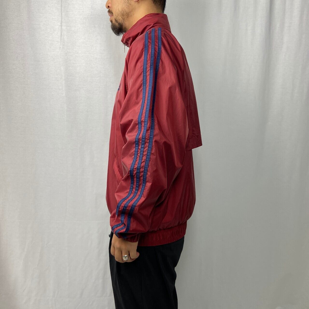 人気古着】90s adidas wine red track jacket