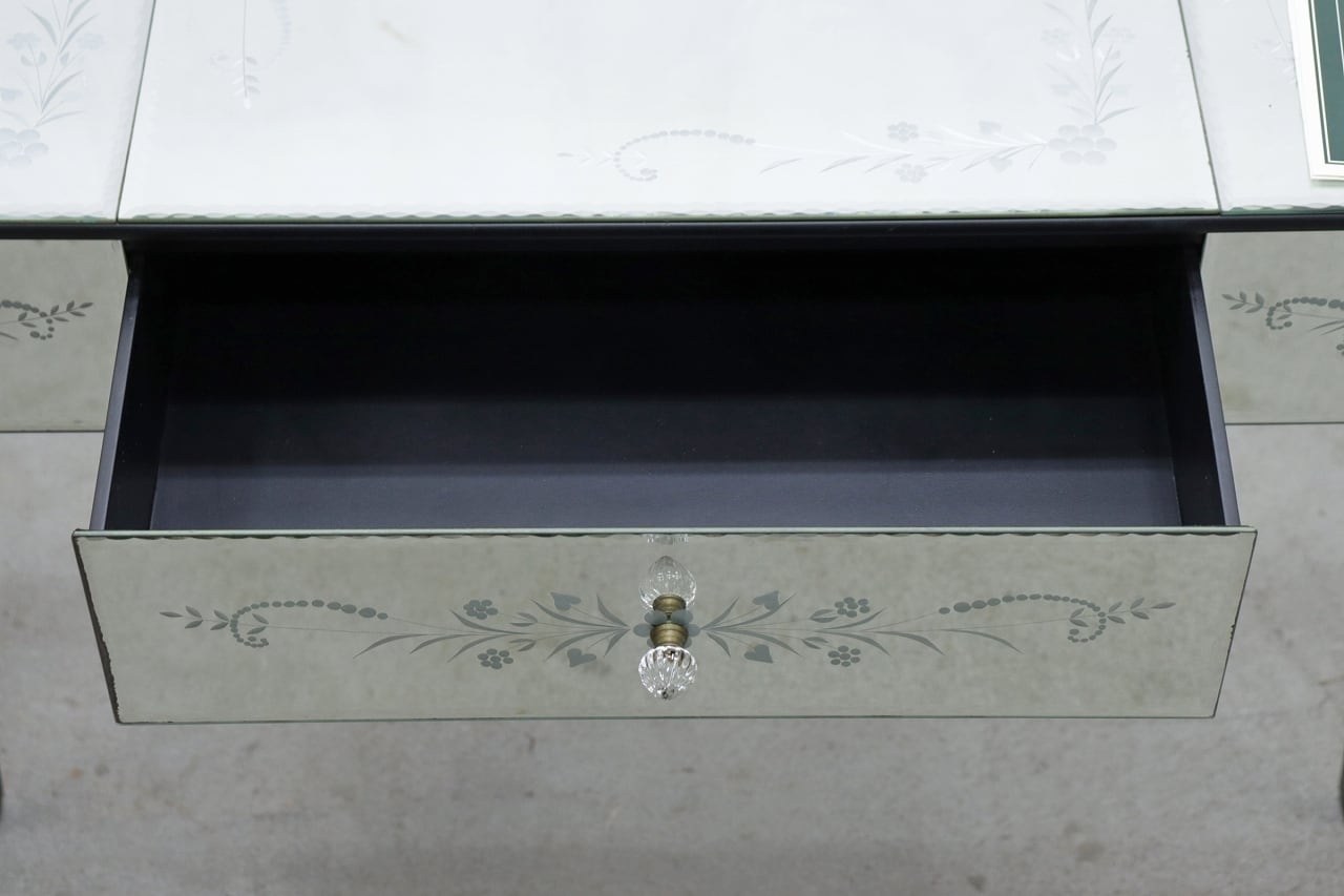 LAURA ASHLEY ローラアシュレイ ミラー 鏡面 コンソール ドレッサー