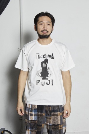 TACOMA FUJI RECORDS / HARDCORE TACOMA FUJI  designed by Tomoo Gokita / タコマフジ / 五木田智央 / ホワイト