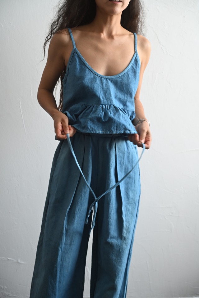 Indigo Dyed Airy Top