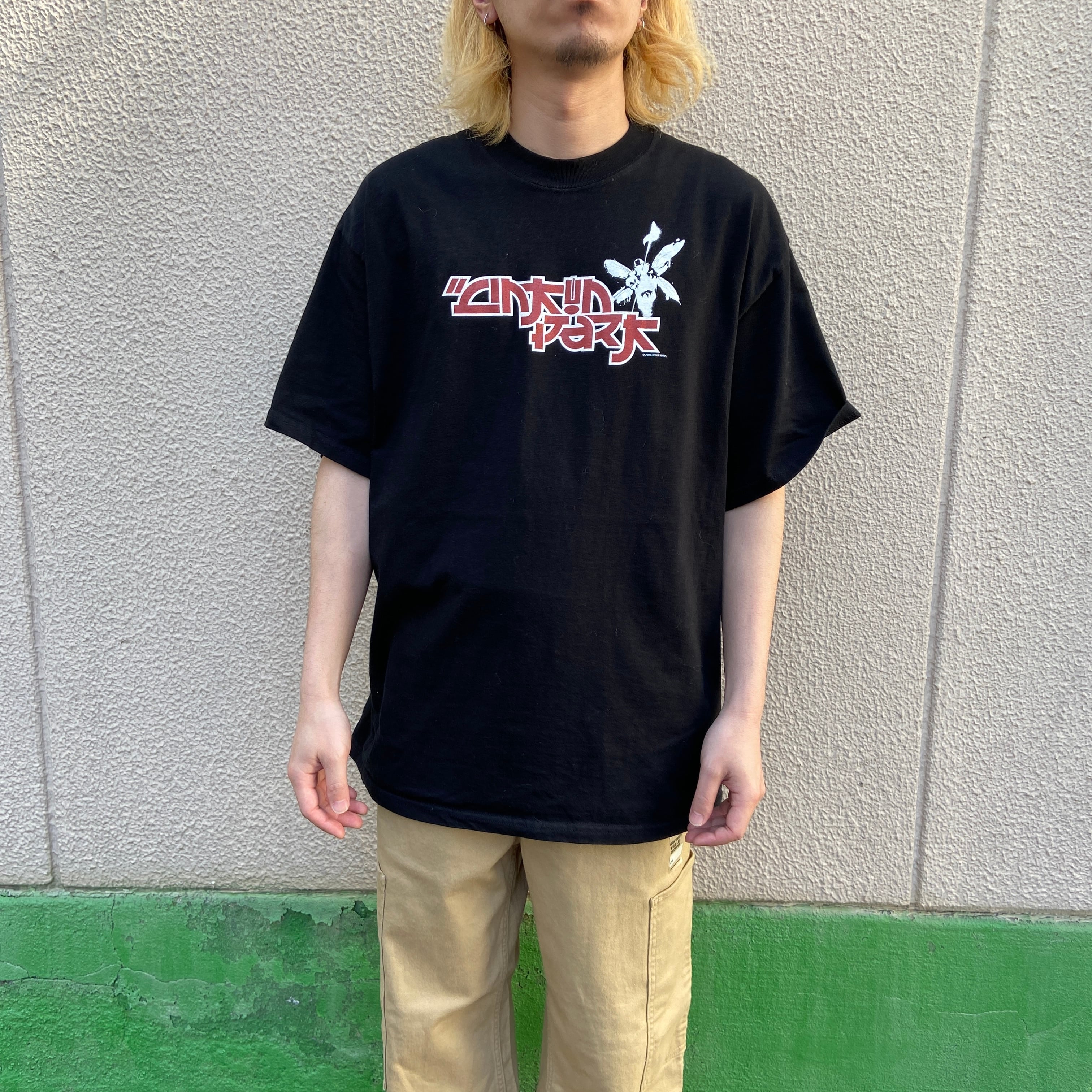 2枚 バンドTシャツロックT バンT オアシス リンキンパーク メンズ XL