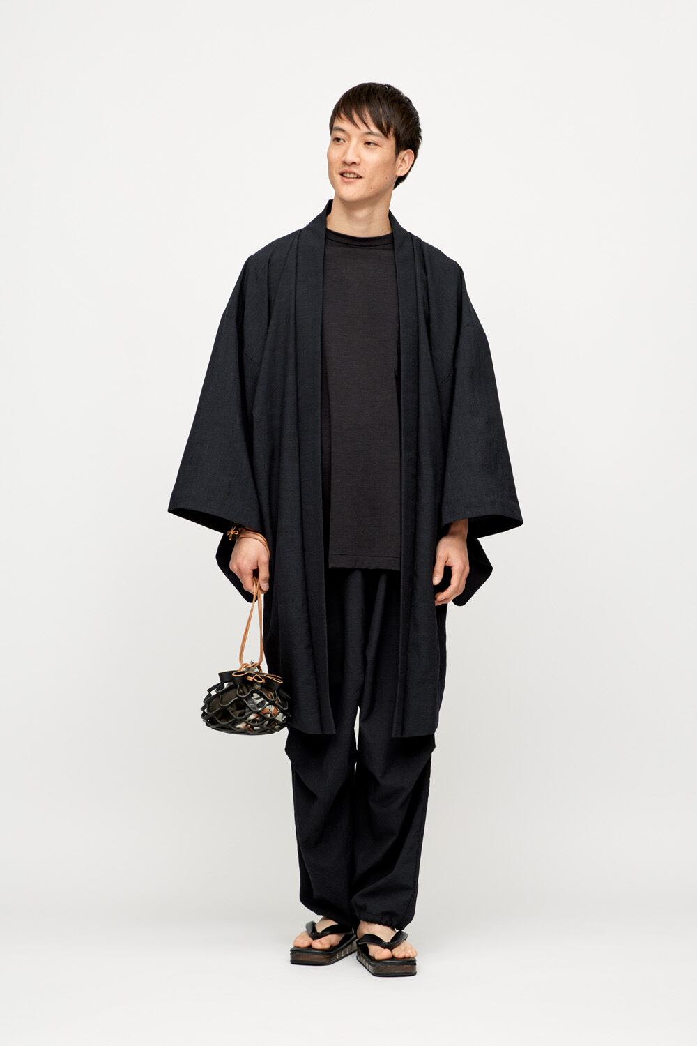 Y's BANG ON! No.9  ウールトロピカルギャバ サルエルパンツ Y's BANG ON! No.9 SAROUEL WOOL TROPICAL PANTS (BLACK)の商品