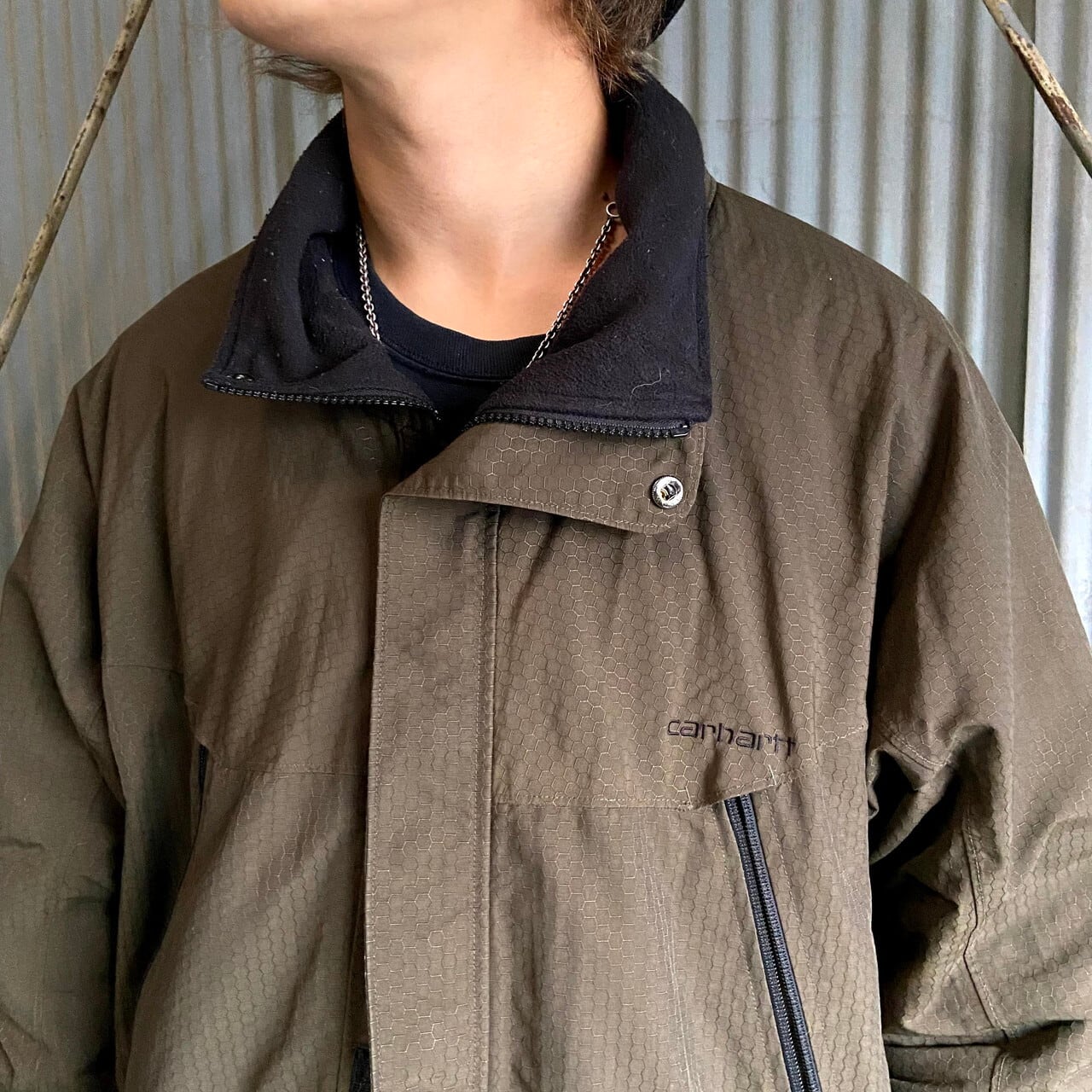 カーハート ナイロンジャケット メンズXL 古着 Carhartt ワーク