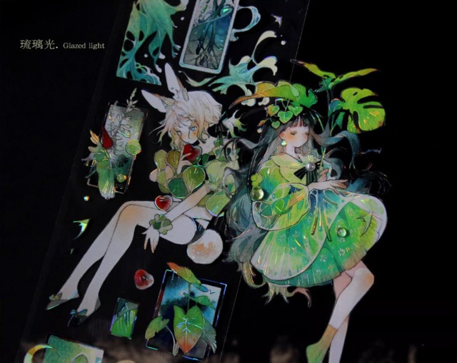 PETテープ（琉璃光）6cm×10m　日暮春山绿【MOODTAPE】[MD-27t]