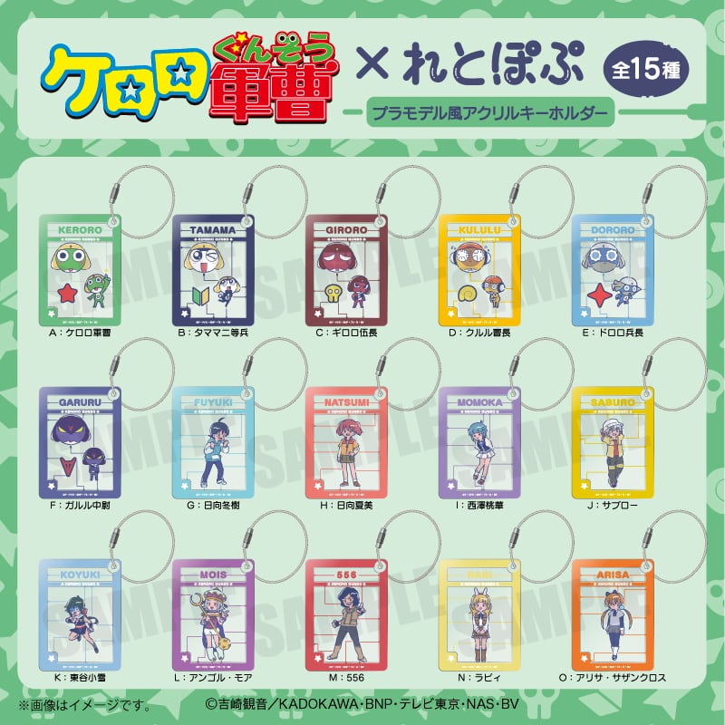 アニメ『ケロロ軍曹』 れとぽぷ プラモデル風アクリルキーホルダー A