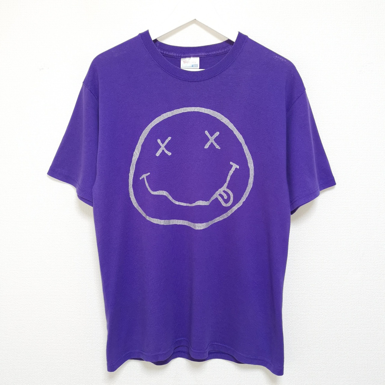 送料無料 00s M ニルヴァーナ NIRVANA Tシャツ スマイル HANES USA 