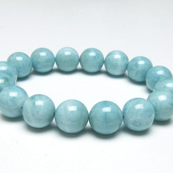 ラリマー ブレスレット 13mm 一点物  111-38285