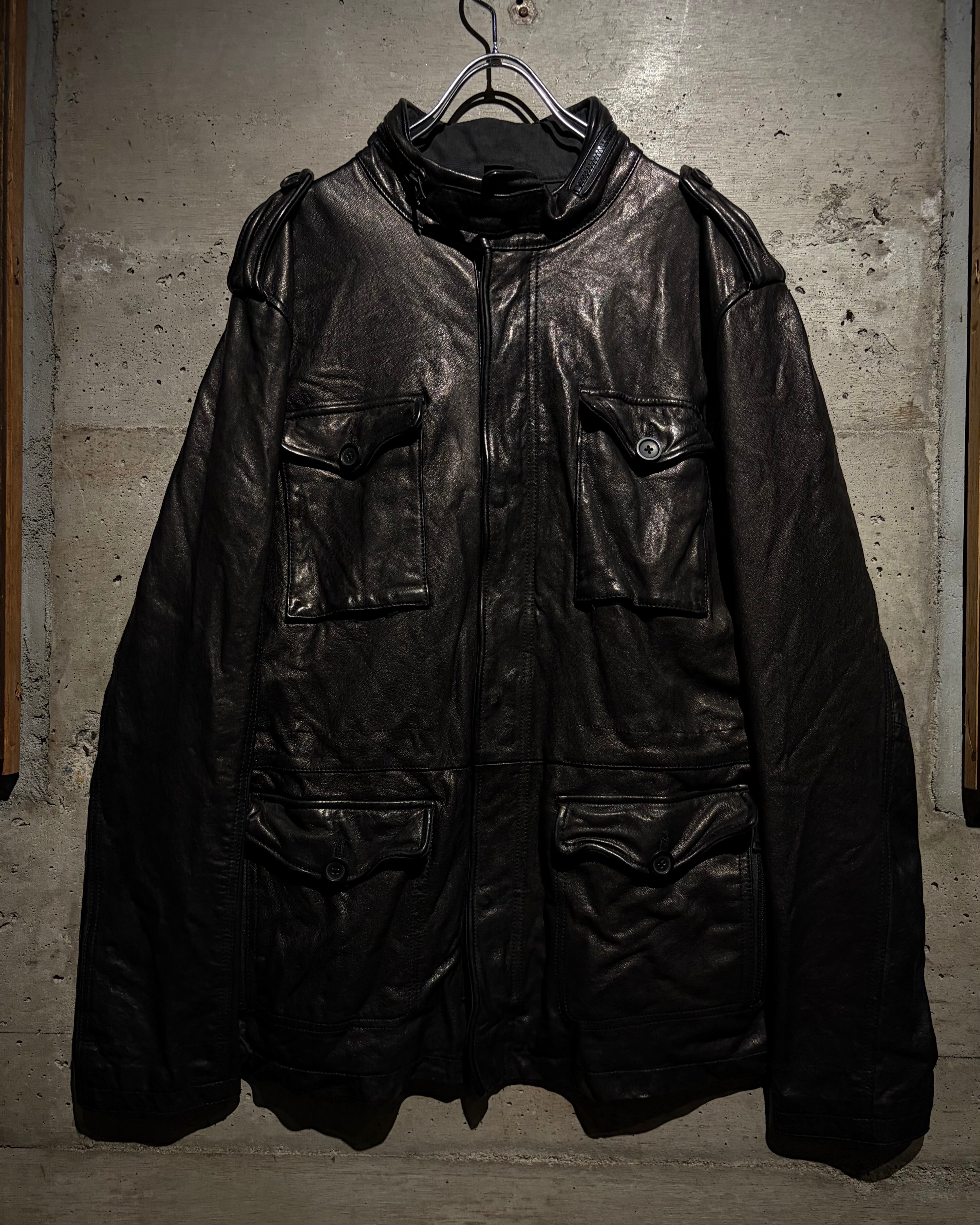 pコート　archive 変形ジャケット　古着 Caka】M-65 Type Vintage Leather Field Jacket | Caka(カカ）下北沢