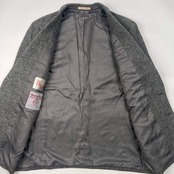 PAPAS パパス × Harris Tweed ハリスツイード ウール テーラードジャケット ブレザー M/グレー メンズ