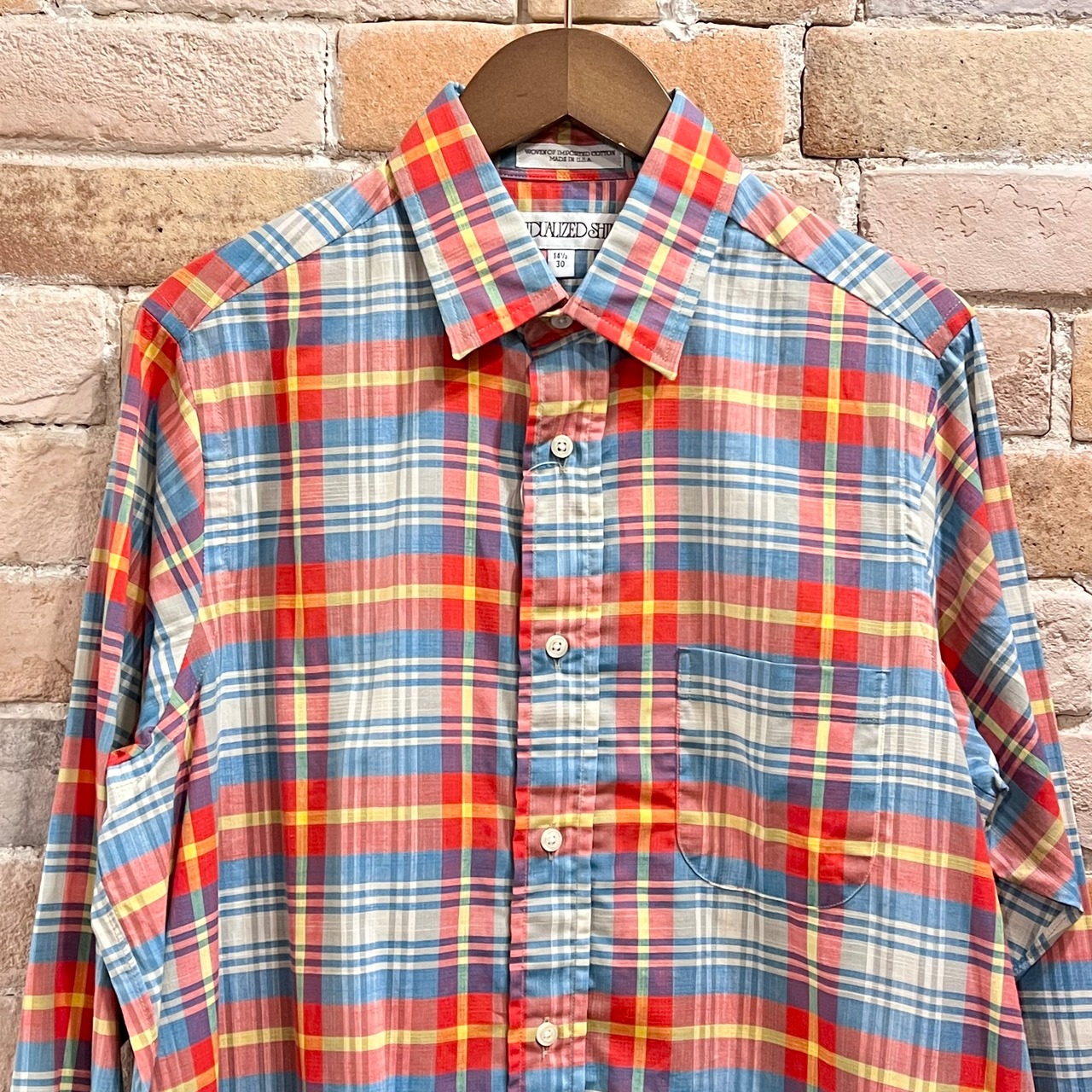 individualizedshirts “cotton long shirts”size 14 1/2 USA製 