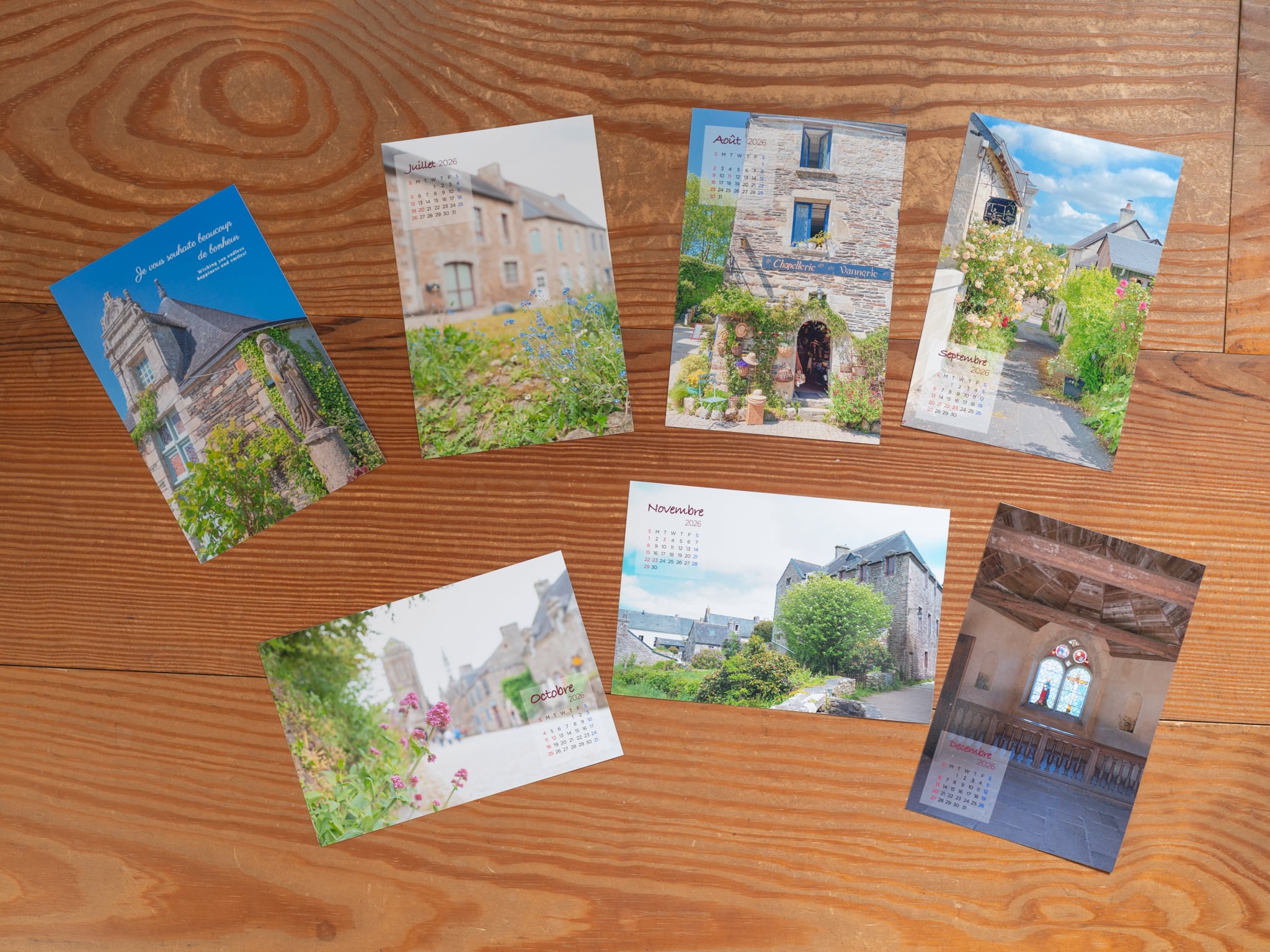 2026年 フランスの美しい村 ポストカードカレンダー ブルターニュ地方