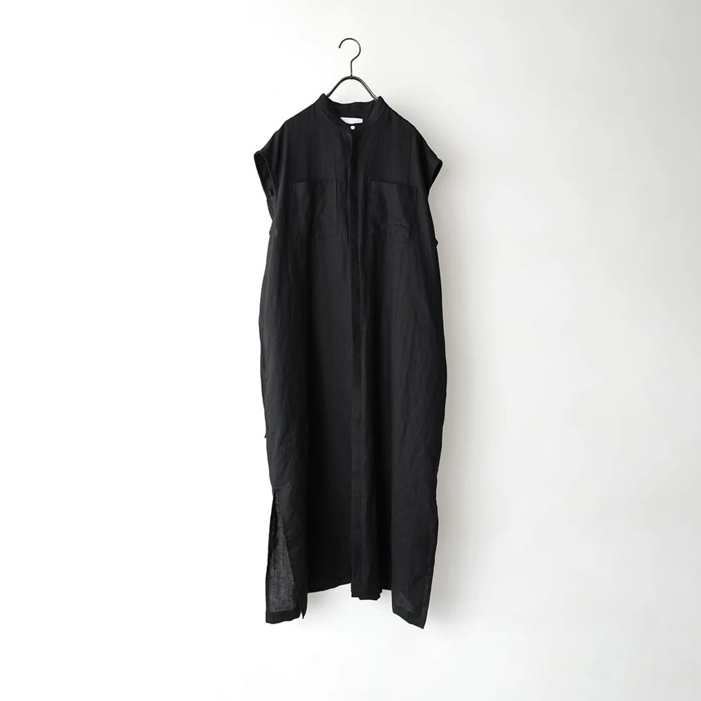 MANON │FRENCH LINEN NO SLEEVE ONEPIECE (2 colors） | robin ASO