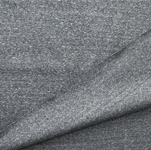 ★TB126◆2m◆希少な杢グレー◆スパンテレコリブニット生地