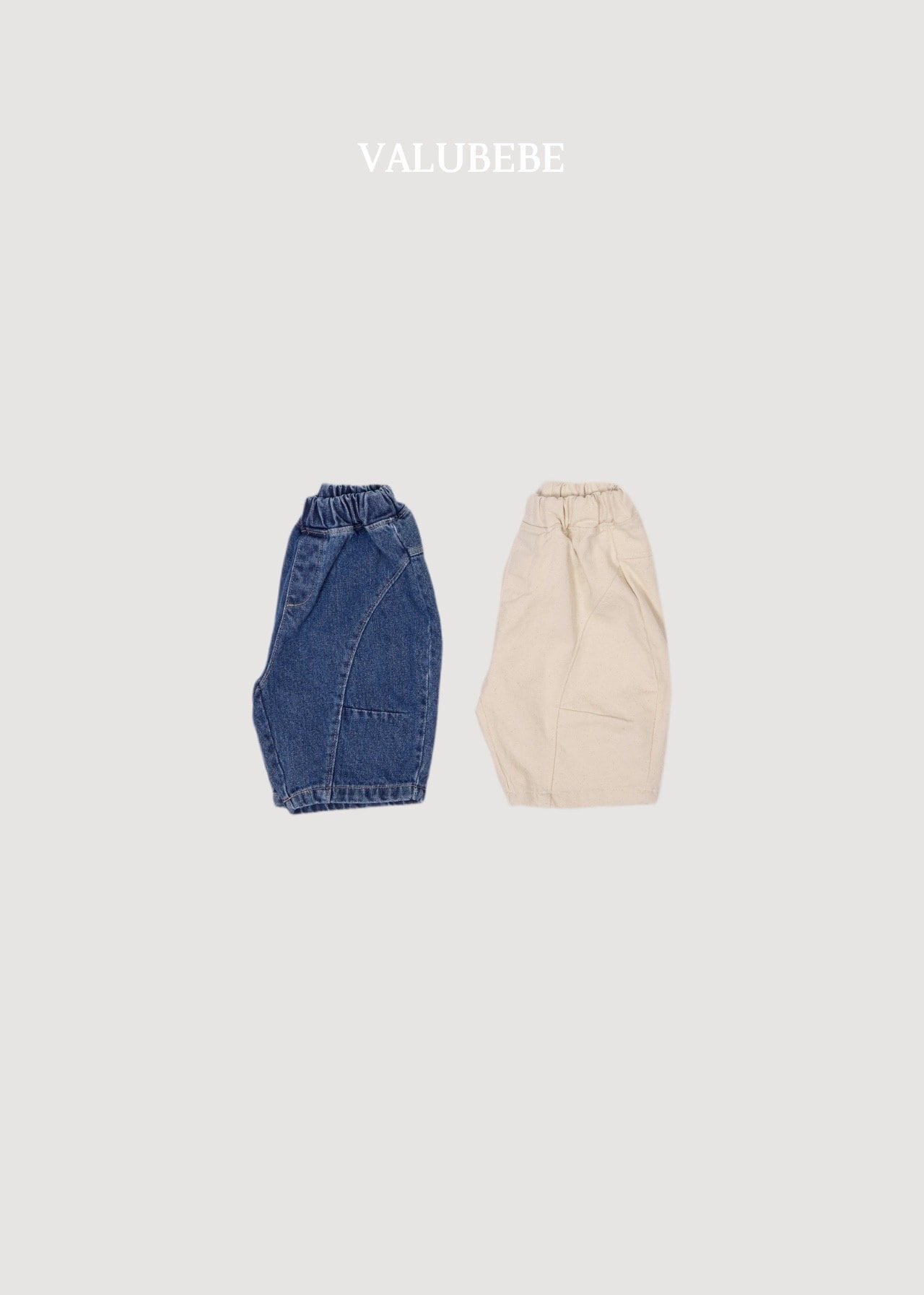 送料無料【予約】/ カットアウトデニムパンツ /valubebe