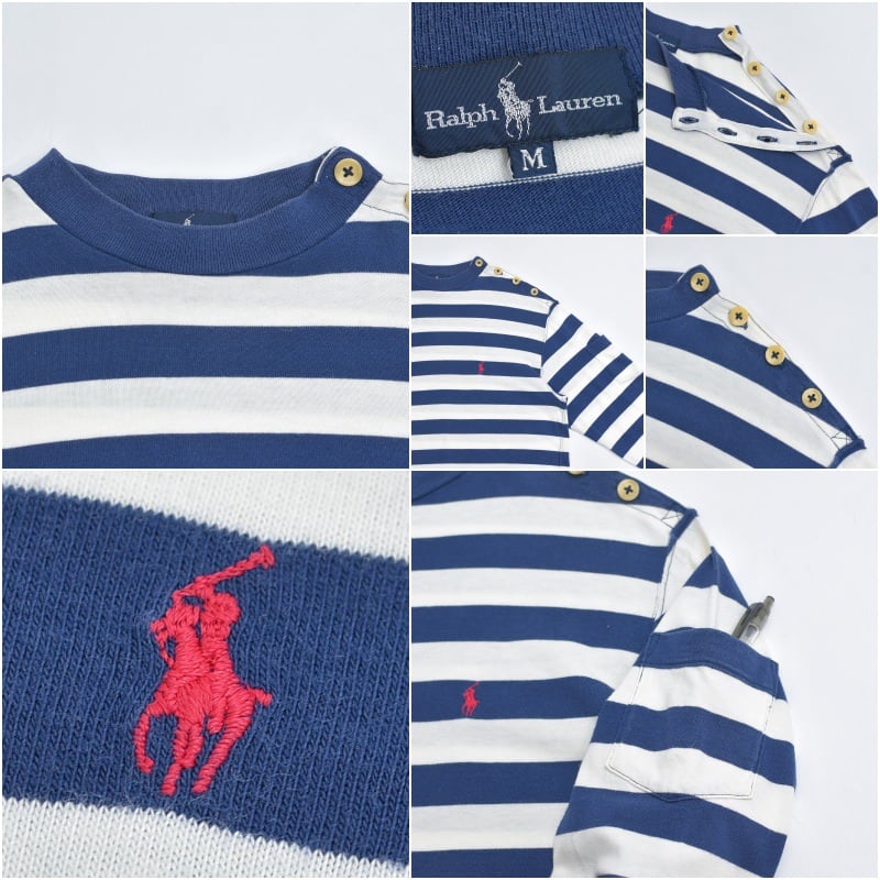 90s～ Ralph Lauren ラルフローレン インパクト21企画 ボーダー T