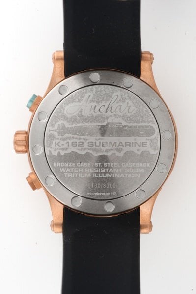 【VOSTOK EUROPE ボストークヨーロッパ】Anchar Submarine Chronograph Line アンチャールサブマリンクロノグラフ（ブラック×ブロンズ）／国内正規品 腕時計