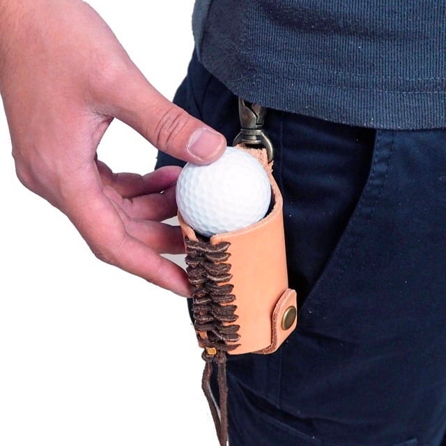 Leather Ball Holder ( ゴルフボールホルダー / ゴルフボールケース