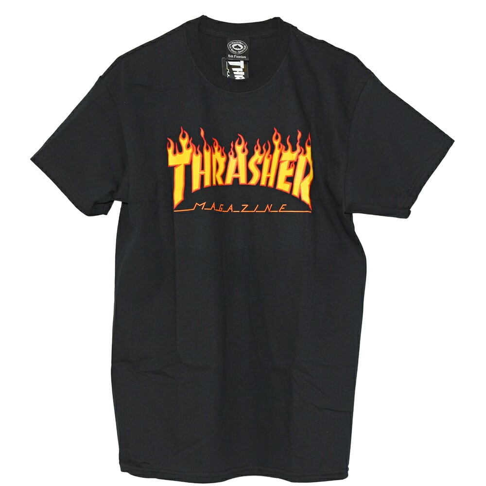 クリックポスト対応スラッシャー THRASHER tシャツ Flame Logo S/S Tee