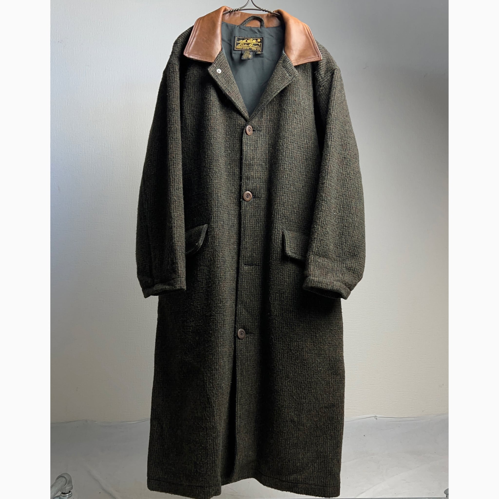 1980's~90's Eddie Bauer 'Tweed & Leather