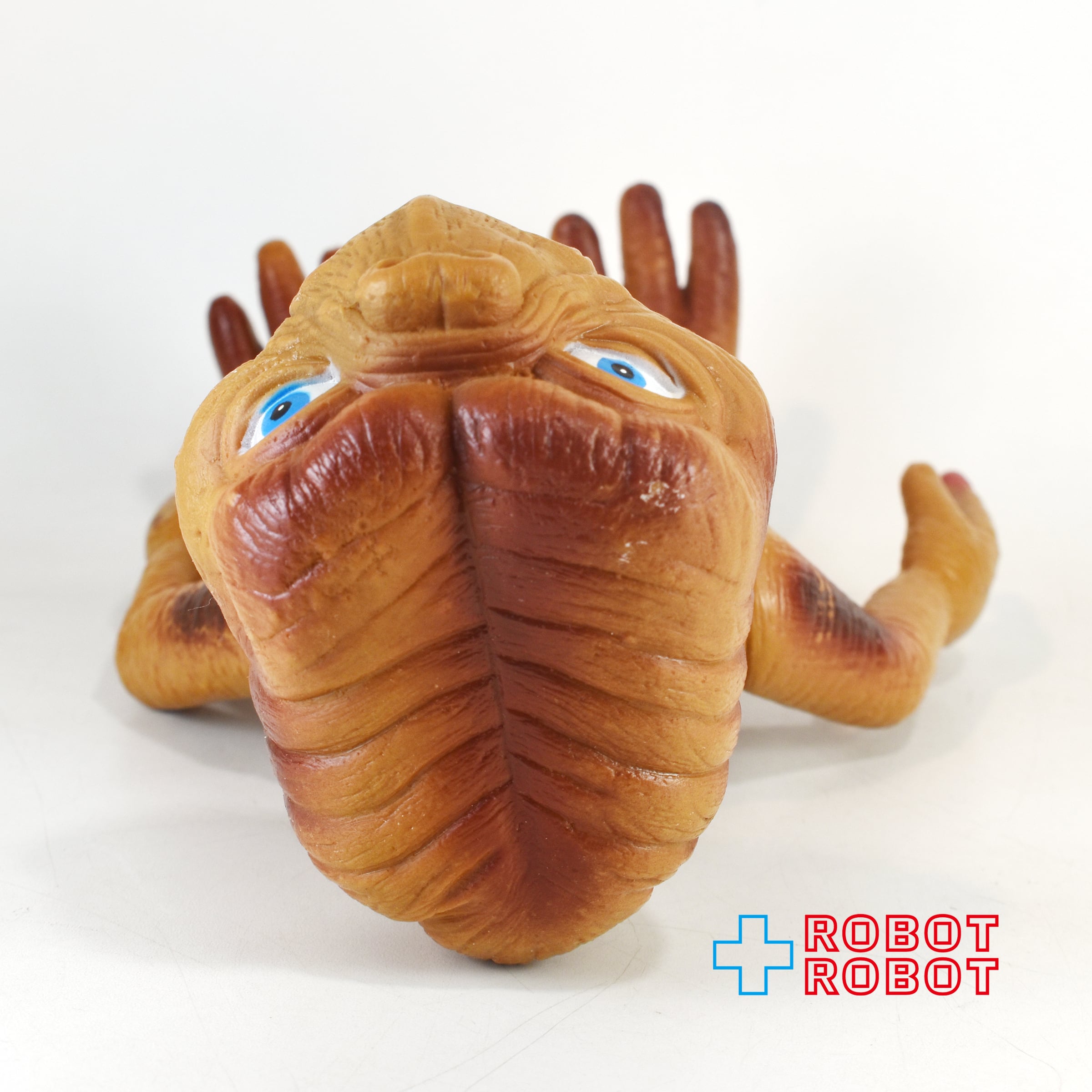 E.T. ソフビ・フィギュア 口半開き 20cm 薄茶色 メーカー不明 ※難有り