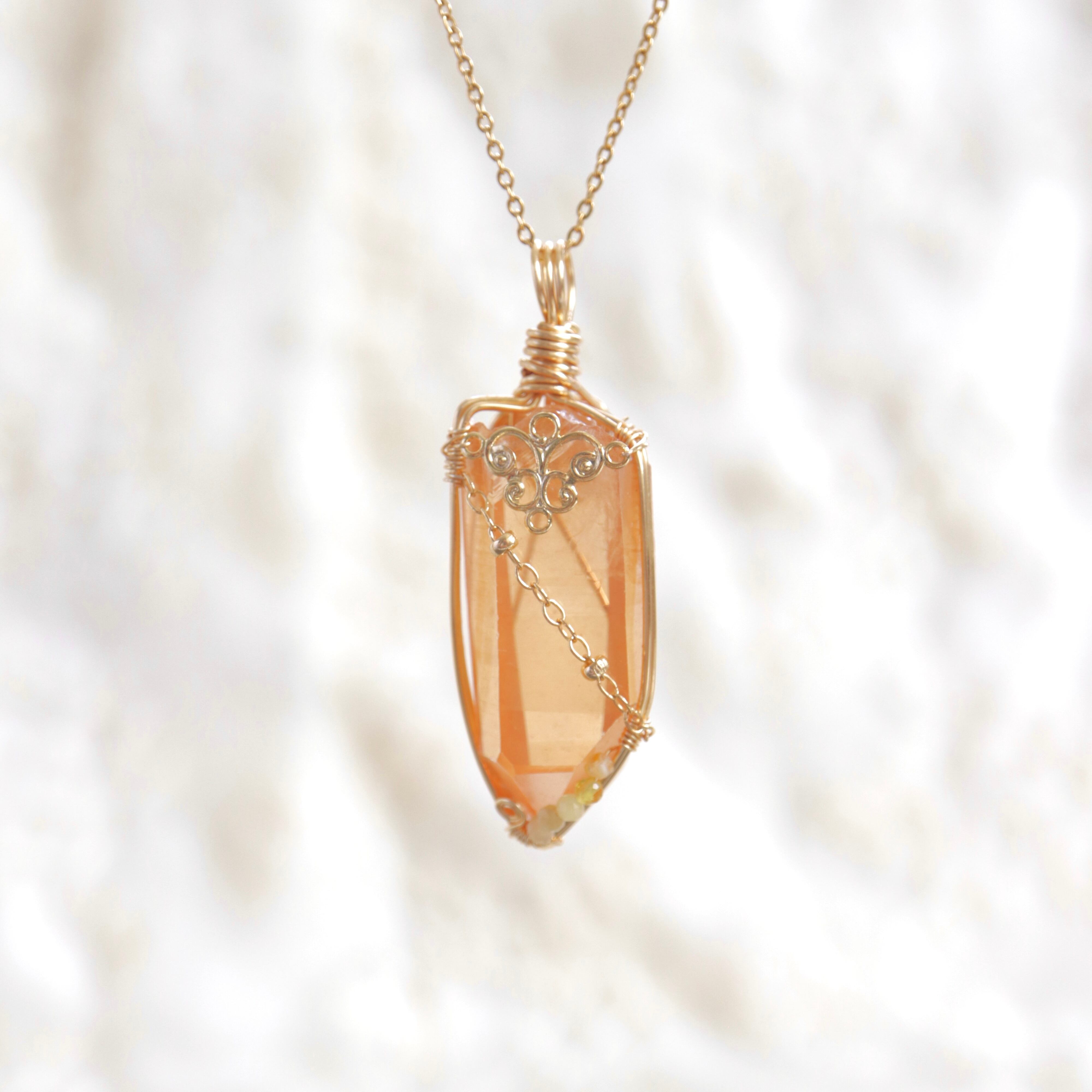 1点もの ゴールデンヒーラーレムリアンシード ワイヤーラッピング