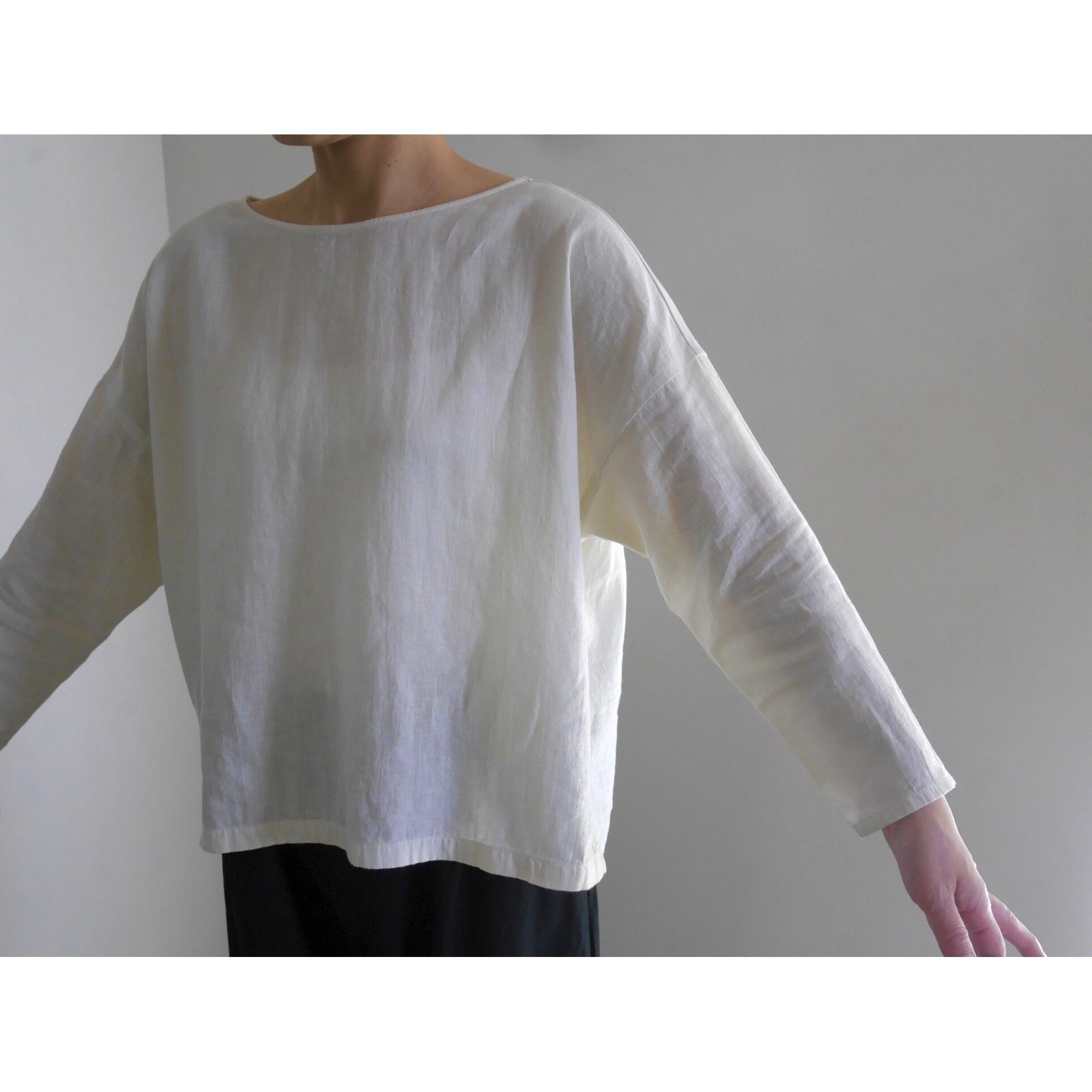 water linen pullover ウォーターリネンプルオーバー evam eva | 日々花［ Hibika online ］ powered  by BASE