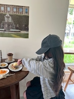 80-140 / gray multi stripe T〔グレーマルチボーダーT〕