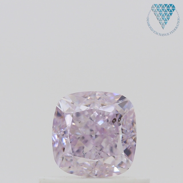 0.64 ct FANCY LIGHT PURPLISH PINK SI1 CUSHION GIA 天然  ダイヤモンド ルース