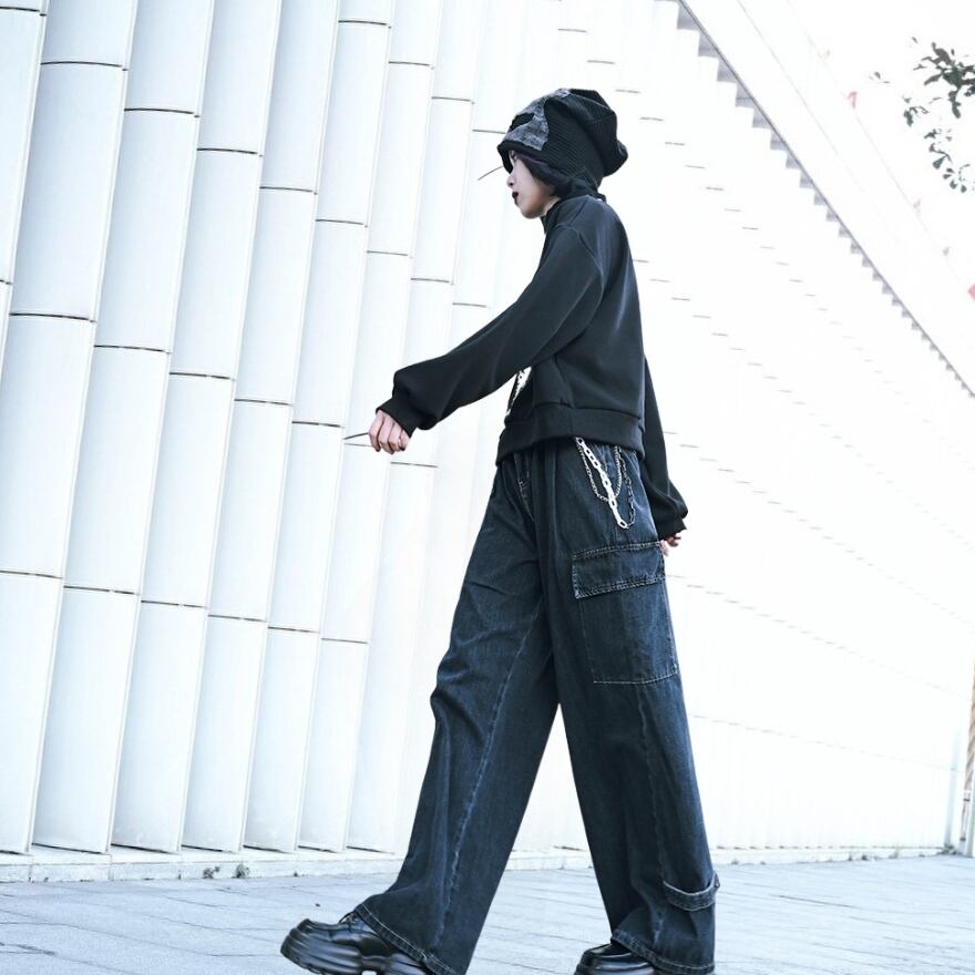 上質で快適 天使と悪魔 デニム ハイウエストショートパンツ ショート ...