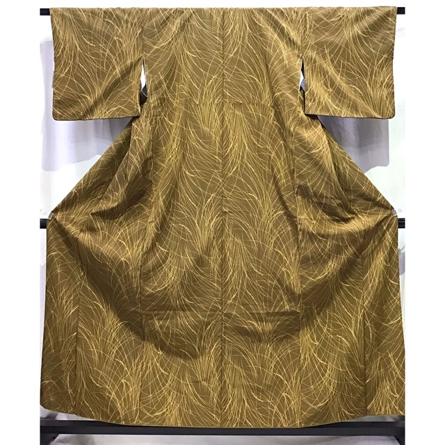 着物・小紋・からし系地・No.200701-2063・梱包サイズ80