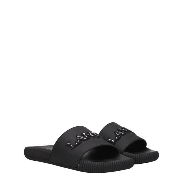 【新品】LANVIN ランバン レディース スライドサンダル ラバー ブラック FWSAVS00EMBR10
