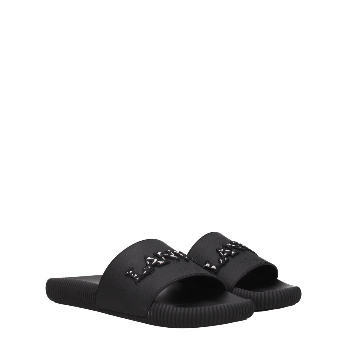 【新品】LANVIN ランバン レディース スライドサンダル ラバー ブラック FWSAVS00EMBR10