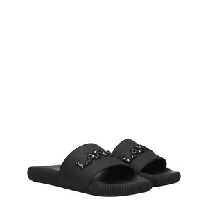【新品】LANVIN ランバン レディース スライドサンダル ラバー ブラック FWSAVS00EMBR10