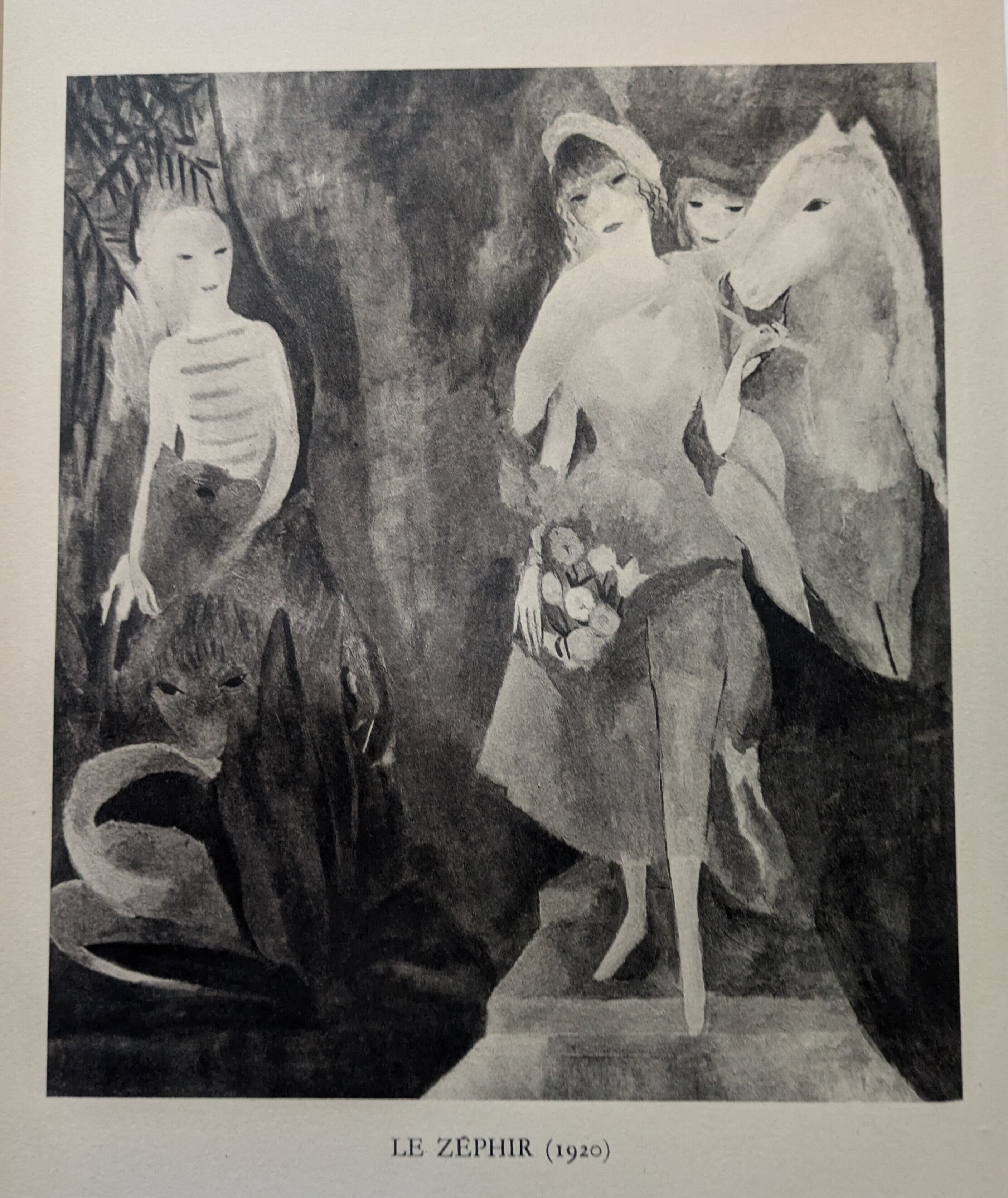 版画 Marie Laurencin lithograph XX/L MARIE LAURENCIN マリー・ローランサン 展覧会オリジナルポスター Last