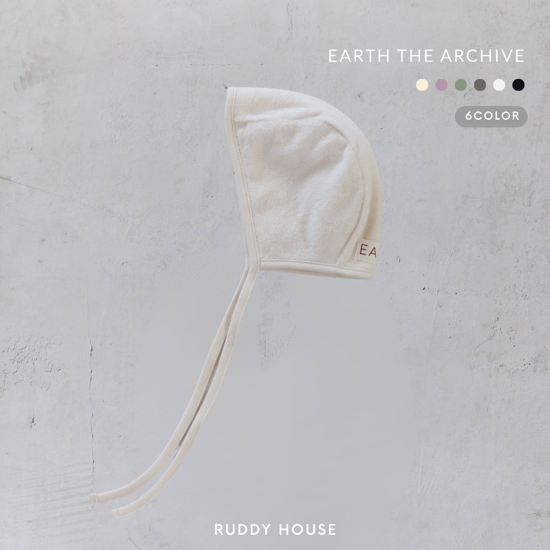【予約販売|送料無料】EARTH THE ARCHIVE / Organic baby bonnet