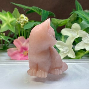 28.ピンクオパール猫・インテリア