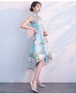 チャイナ風ドレス ショート丈 シースルー 刺繡 二次会 パーティー お呼ばれ wb041