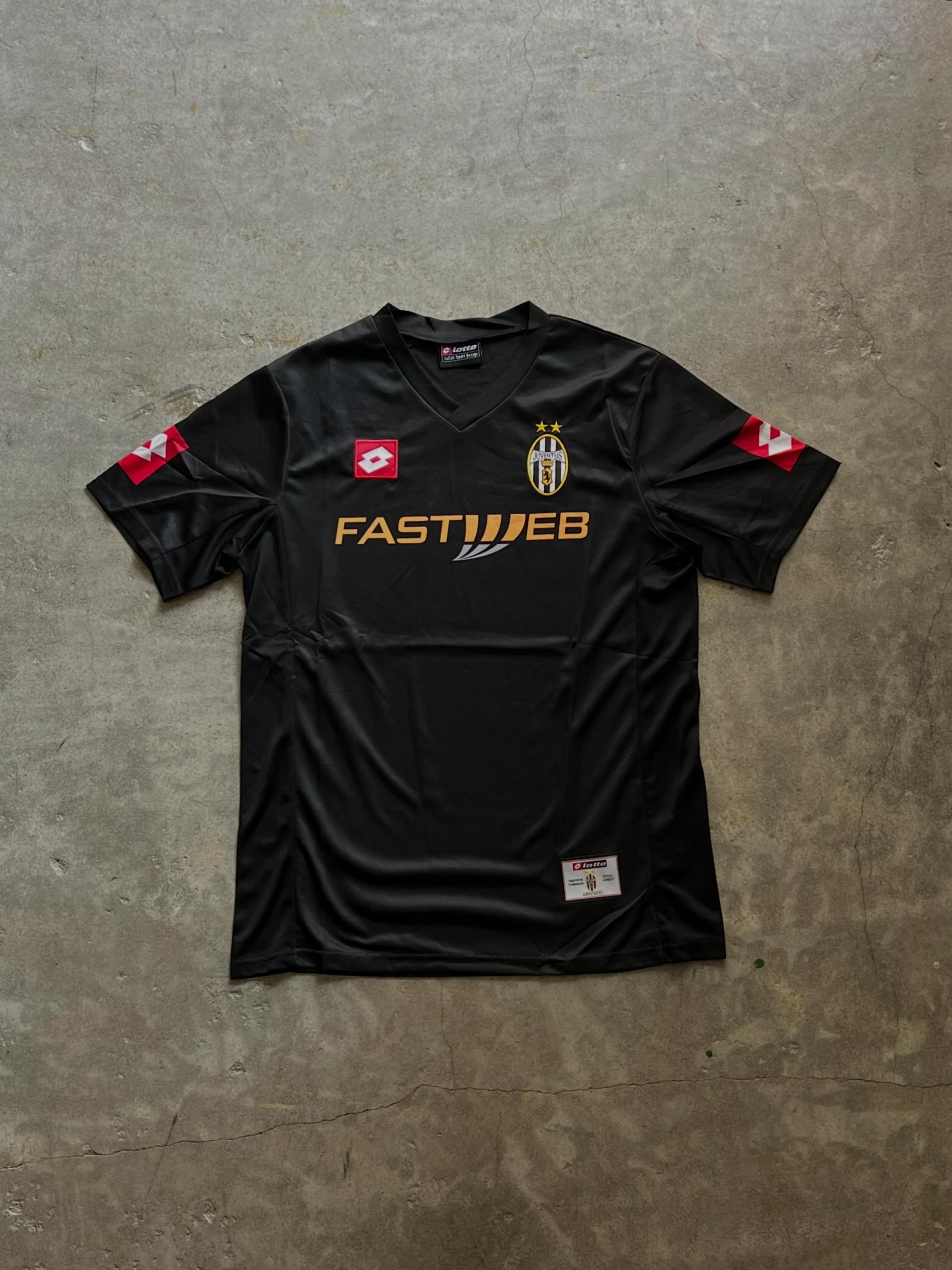 Juventus Lotto FASTWEB ゲームシャツ ユベントス ブラック | Léon