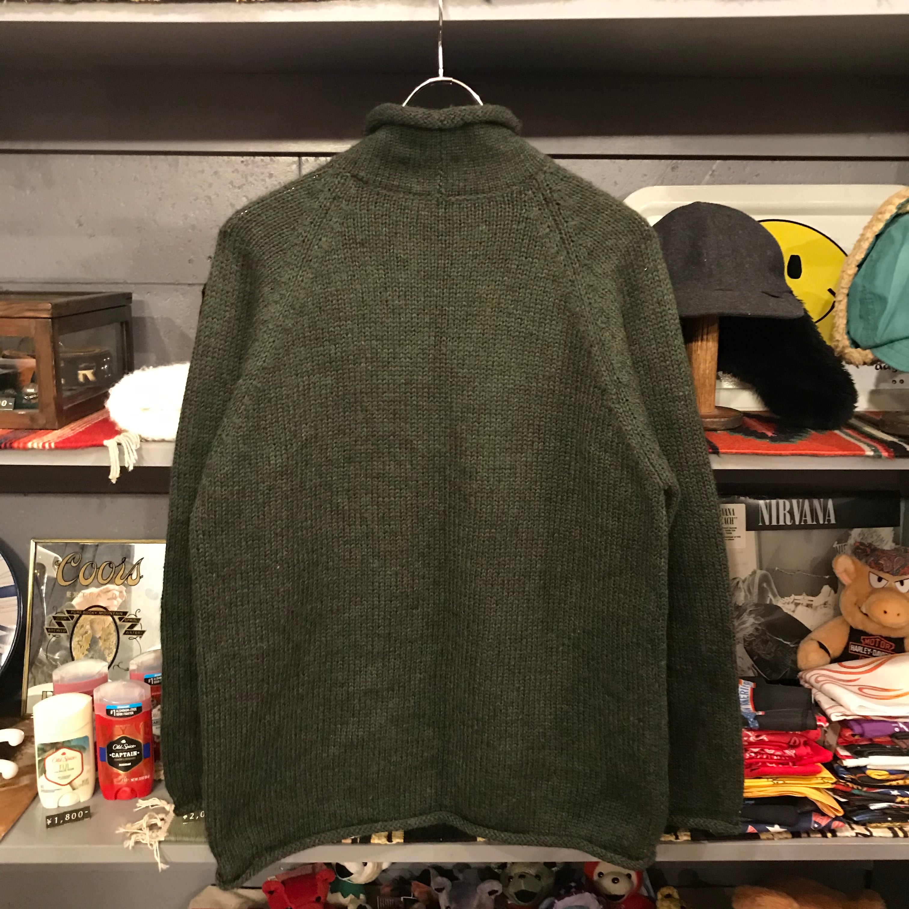 90'S J.Crew roll neck wool knit sweater, men's size L, vintage / eaa523547