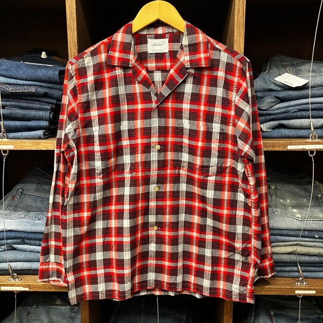 1950'S TOWN CRAFT COTTON CHECK SHIRT