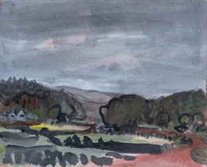 Gouache landscape