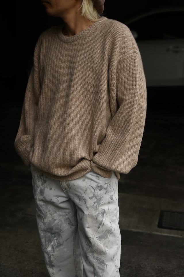 OK/90's "ALAN PAINE" heavey cashmere crew neck knit