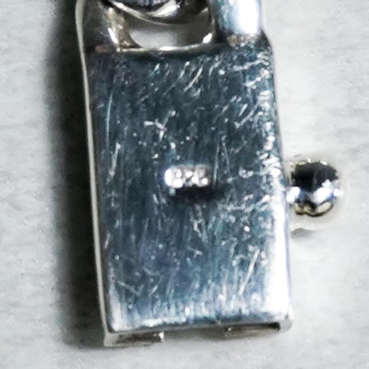 British Vintage ID Chain Bracelet イギリス ヴィンテージ シルバー